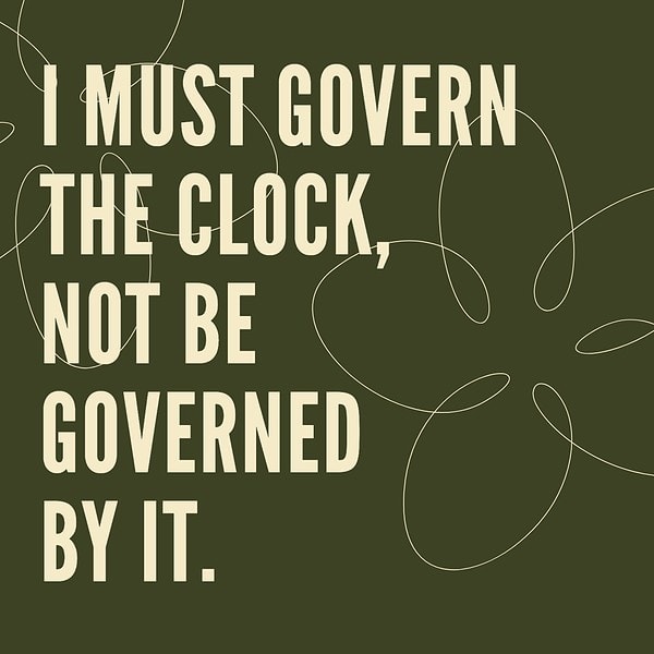 govern time quote