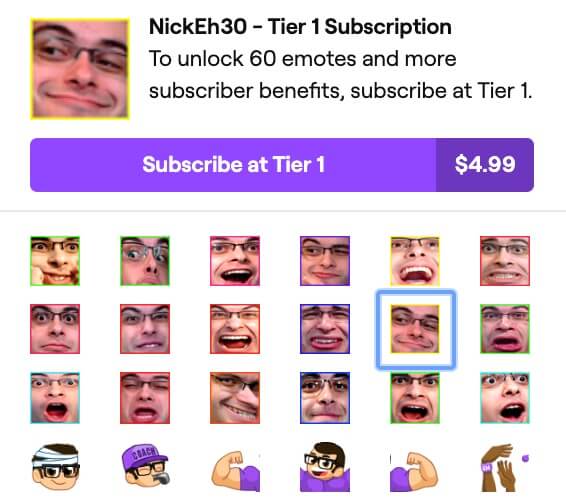 twitch react emojis