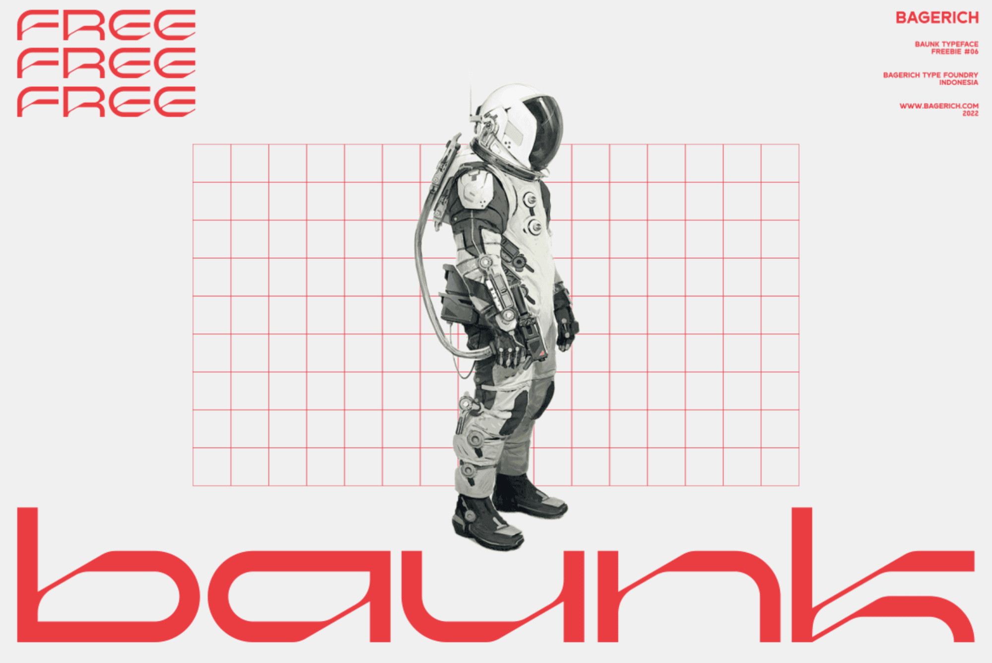 baunk free font