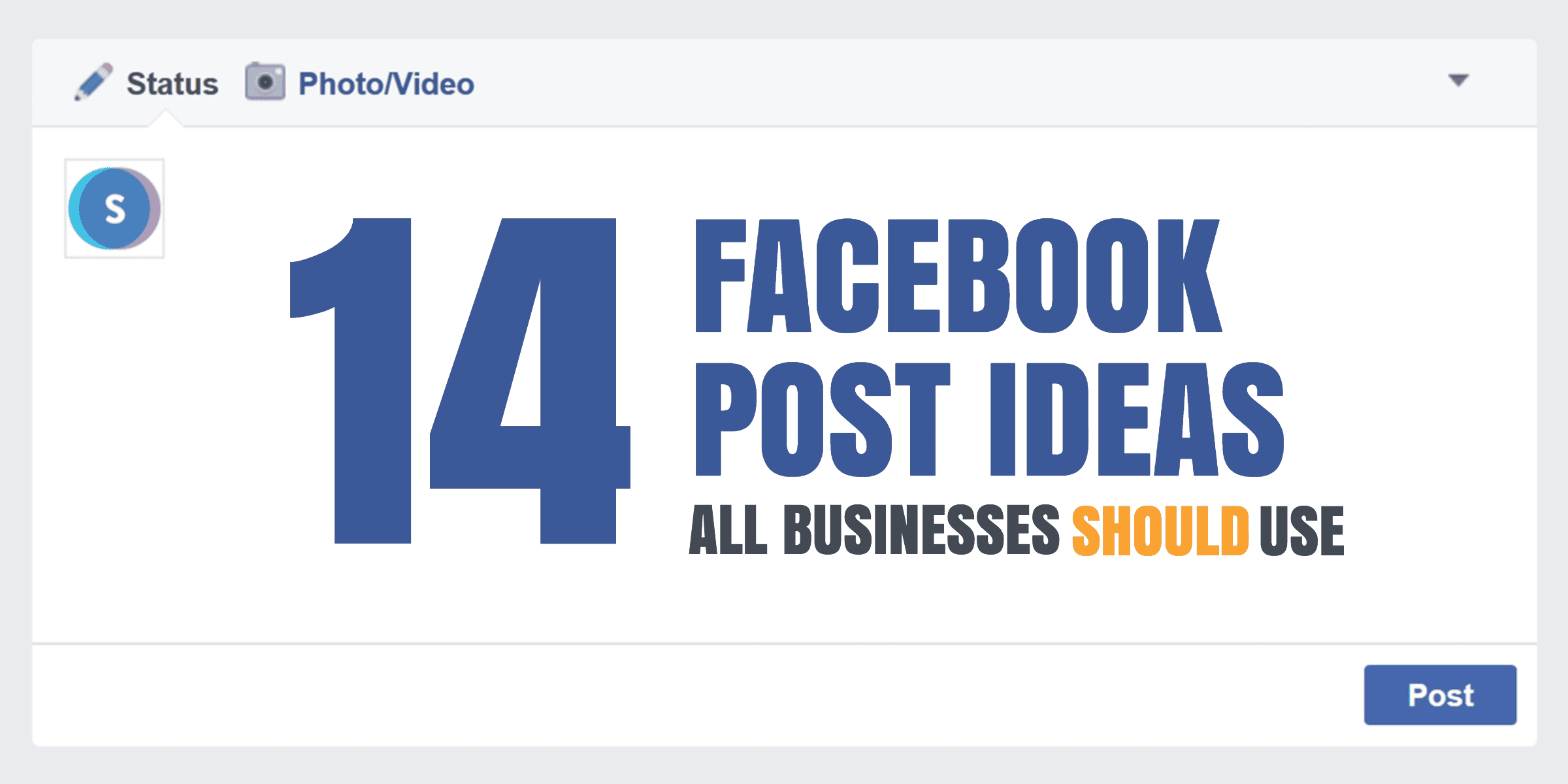 Facebook post ideas