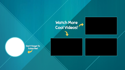 YouTube End Screen template