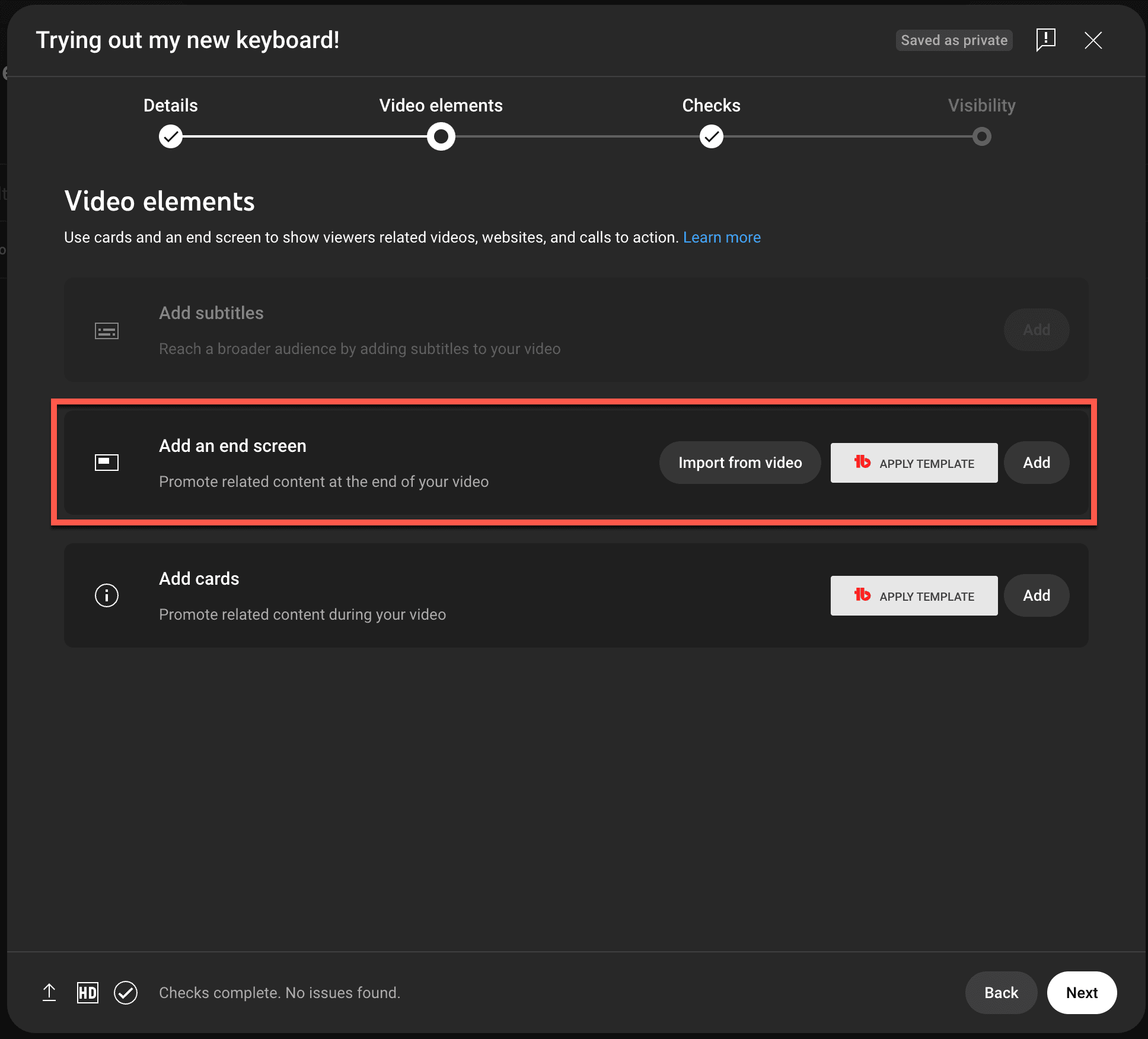 YouTube video creation process 