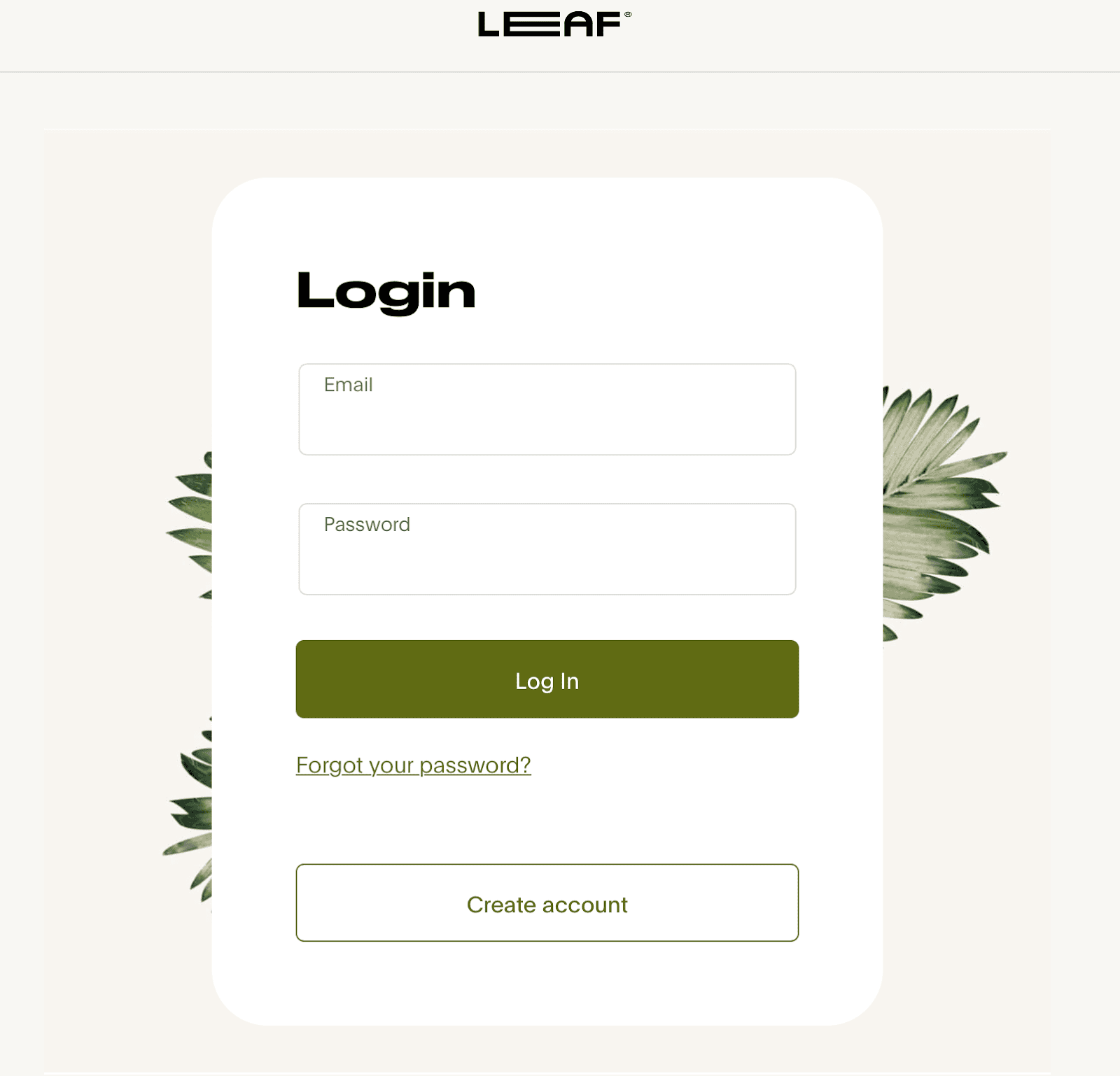 login page image example