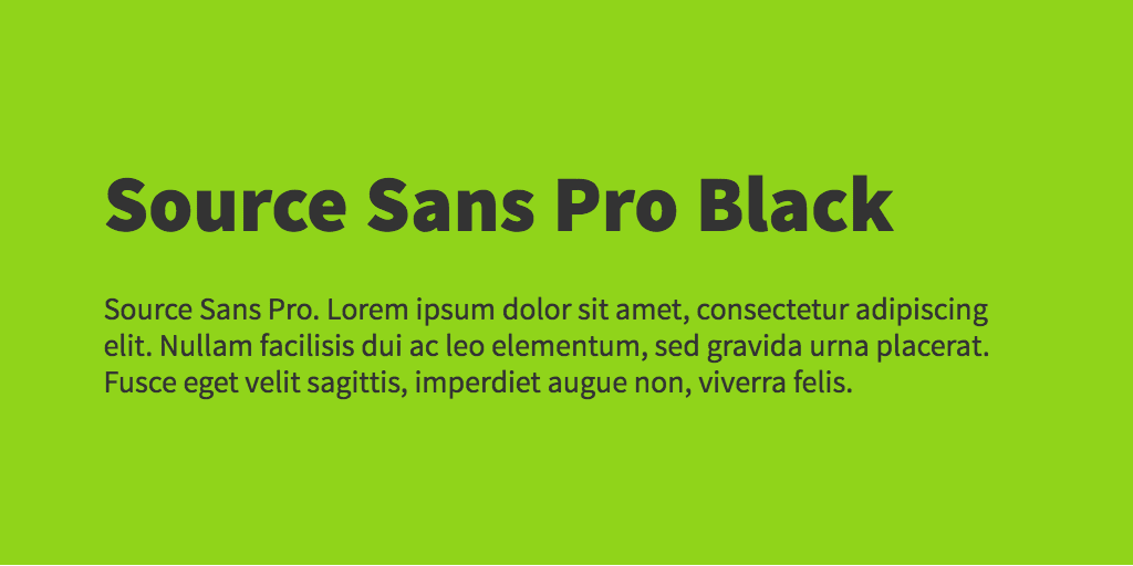 Source Serif Pro font variants