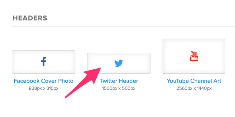 Twitter Header sizes